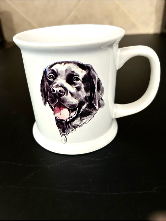 Patricia Roberts Other - NEW White Mug with Black Labrador Portrait - Dog Lover Gift